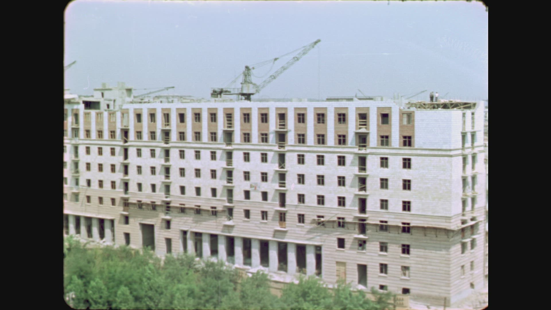 New housing construction in the 1950s in Moscow