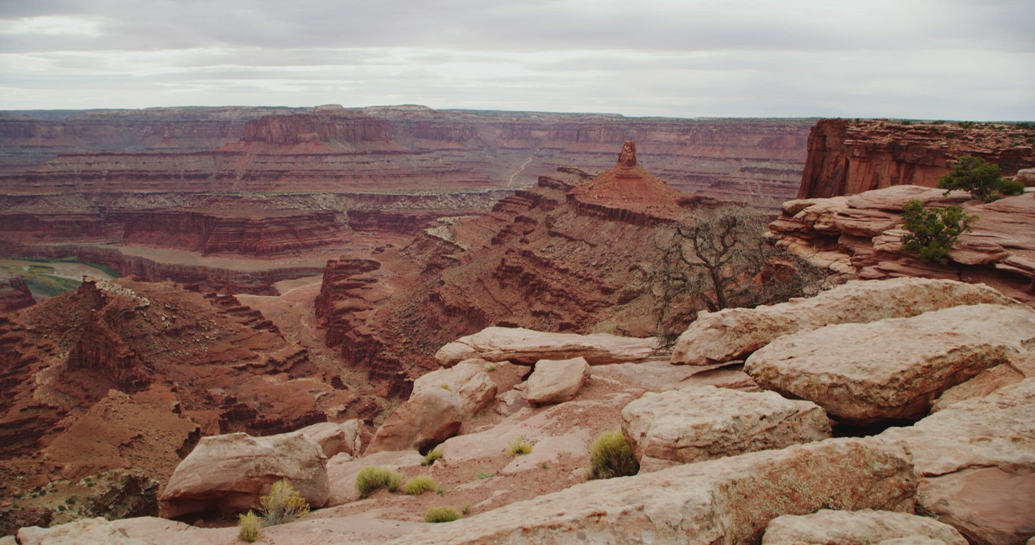 Panning shot of Canyonlands National Park