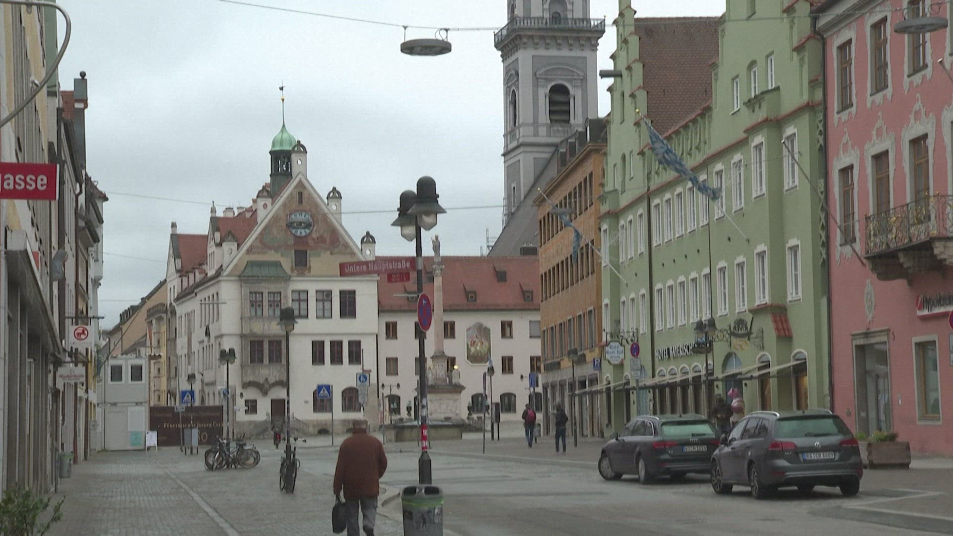 Bavarian city of Freising wakes up to confinement