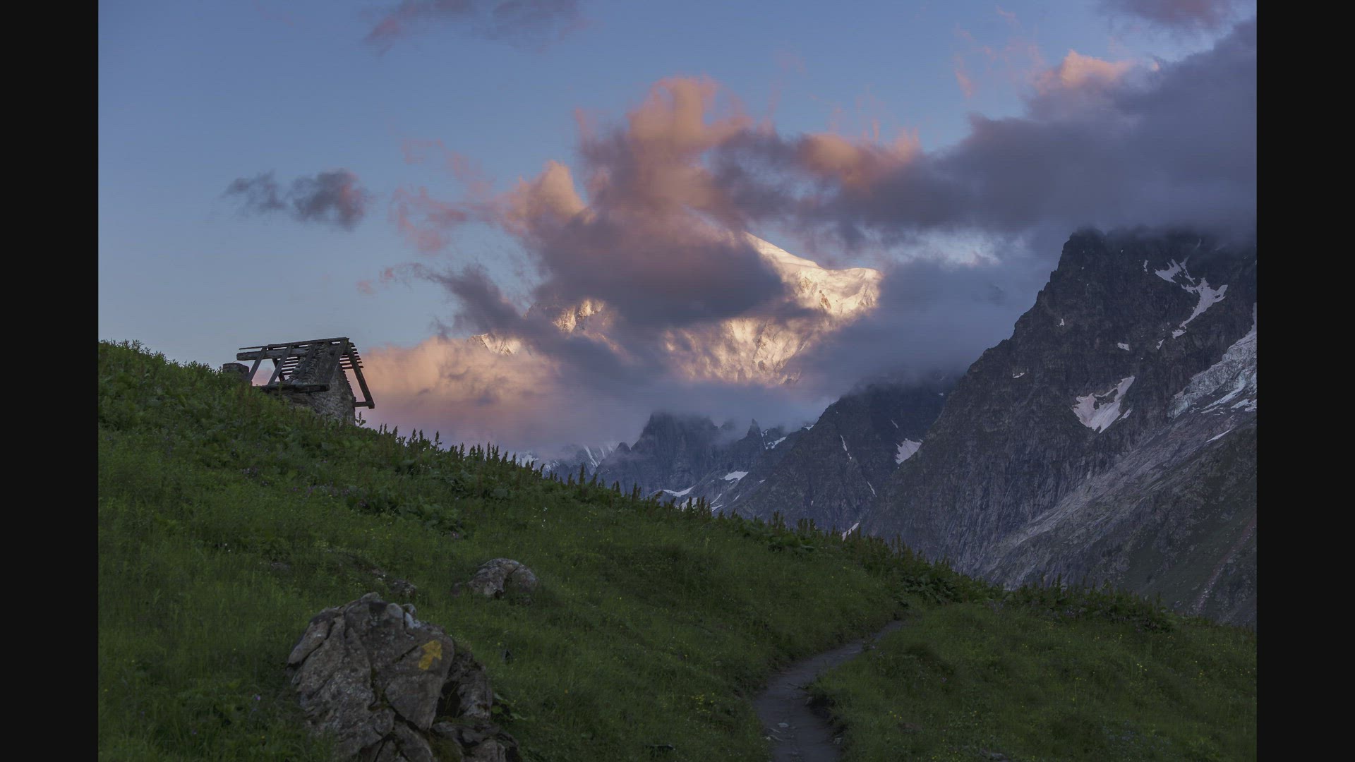 Sunrise, Timelapse, Mont Blanc, France
