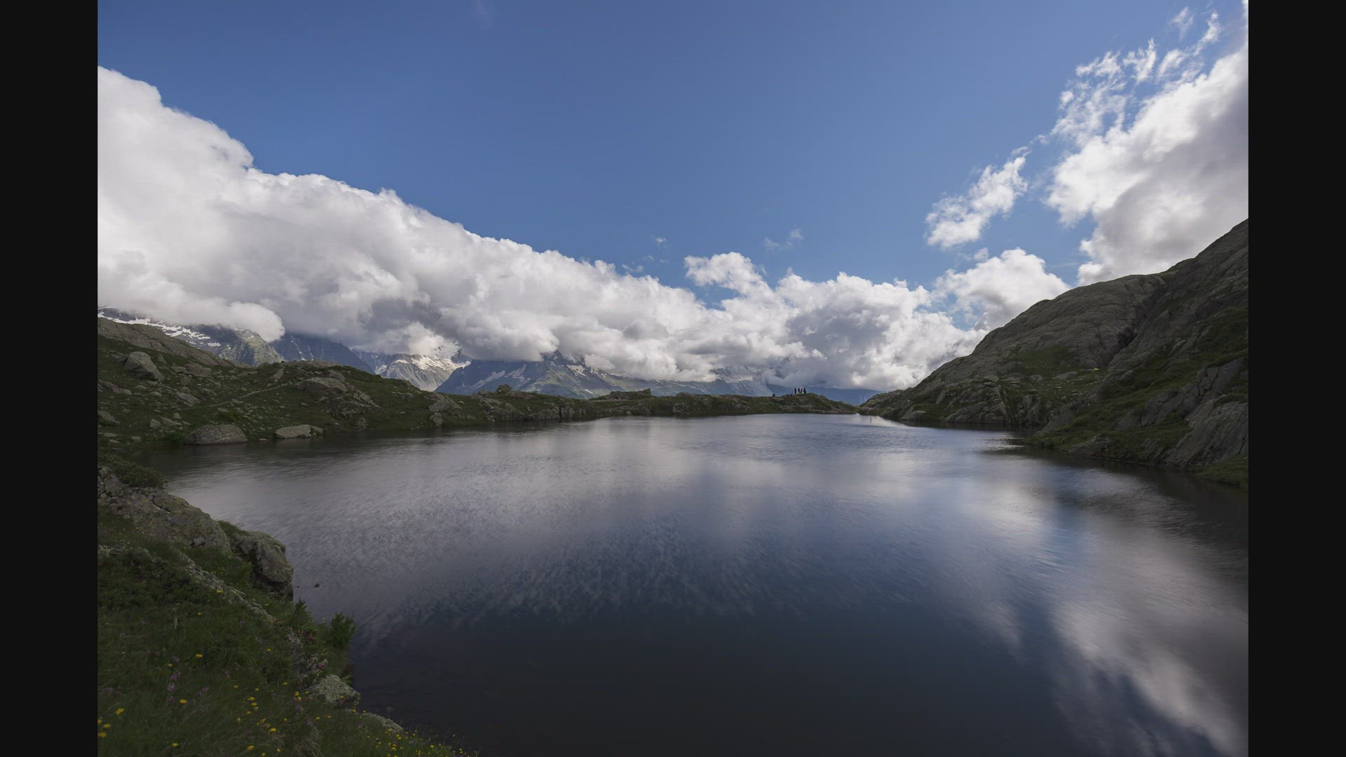 Timelapse, Mont Blanc, Lacs des Chéserys, France