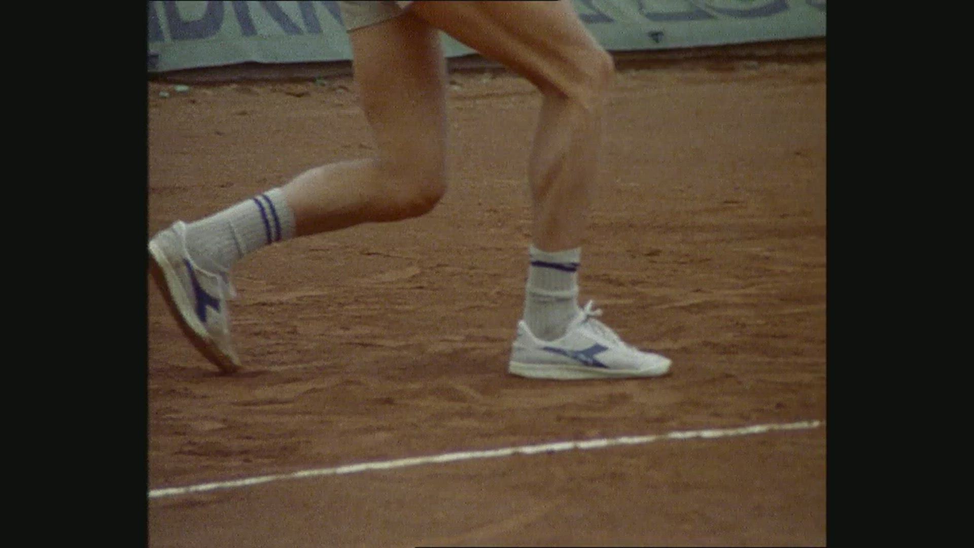 close up feets and legs of tennis player - Björn Borg