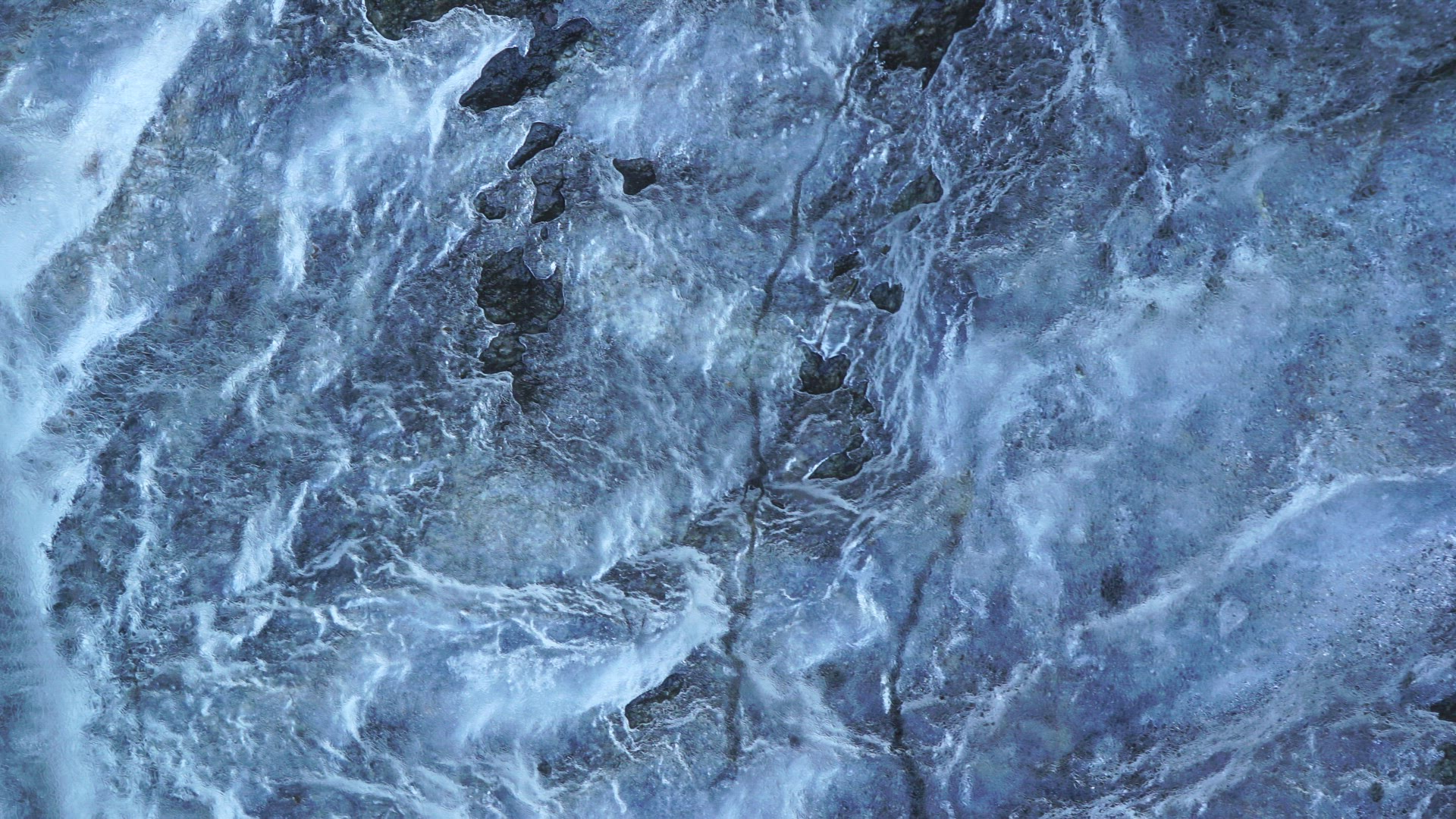 ice melting - water running