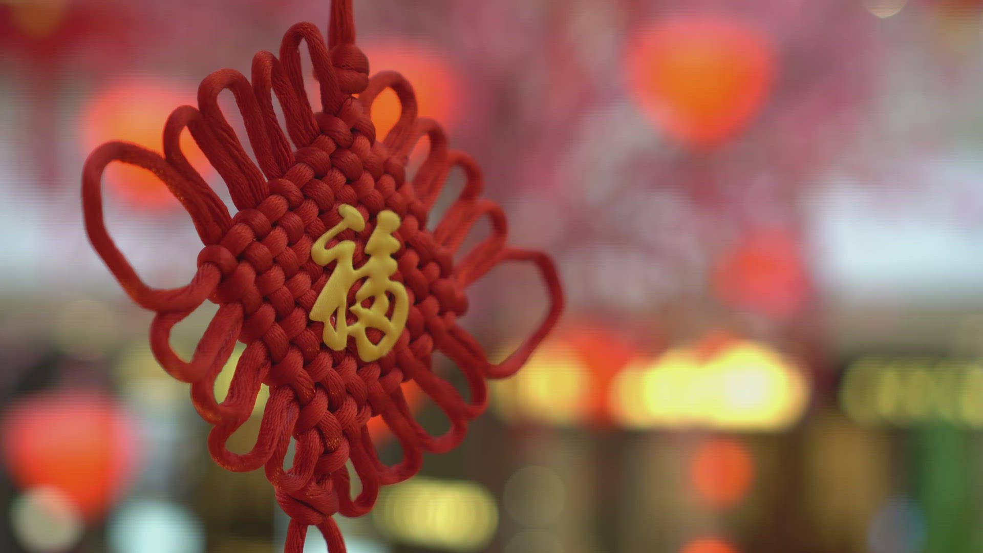 Red chinese pendant decoration