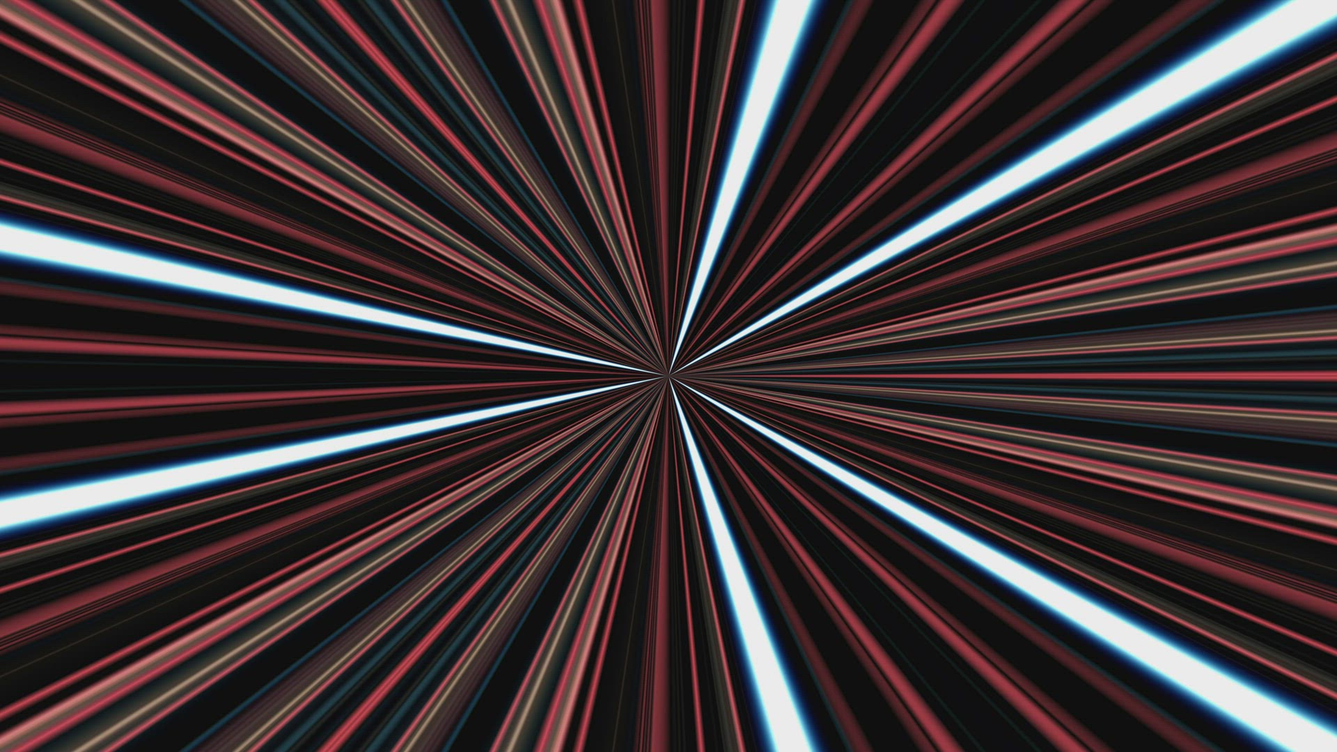 Red and white fast moving color line.