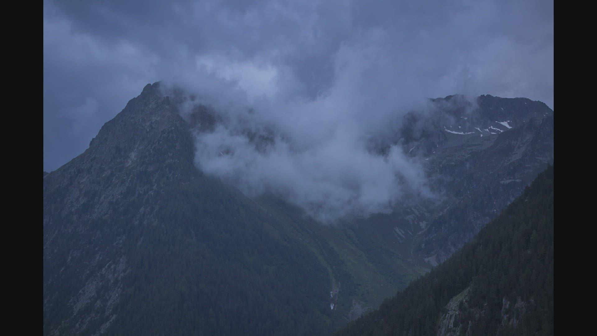 Timelapse, Le Châtelet, Mont Blanc Massiv, Switzerland
