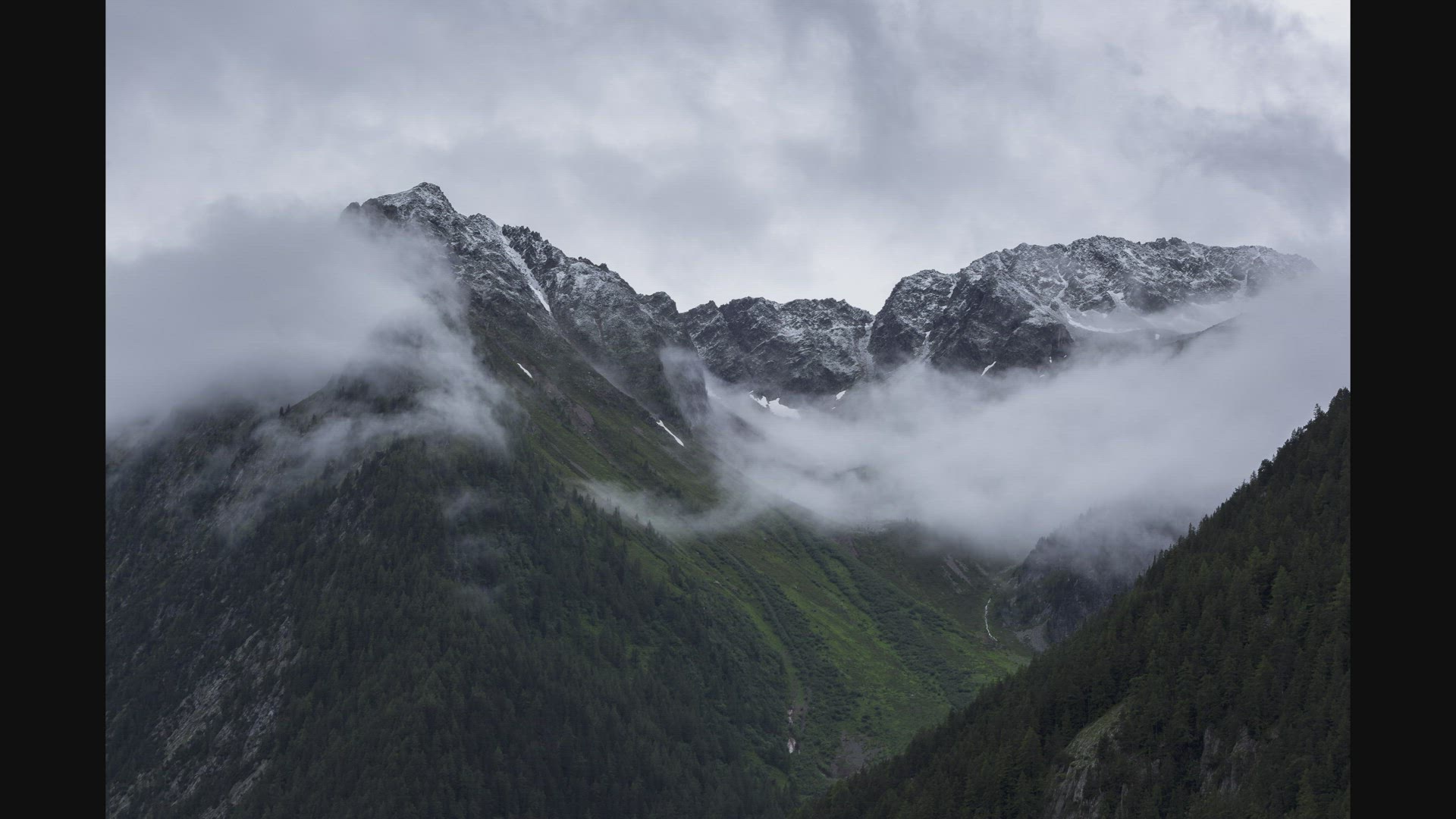 Timelapse, Le Châtelet, Mont Blanc Massiv, Switzerland
