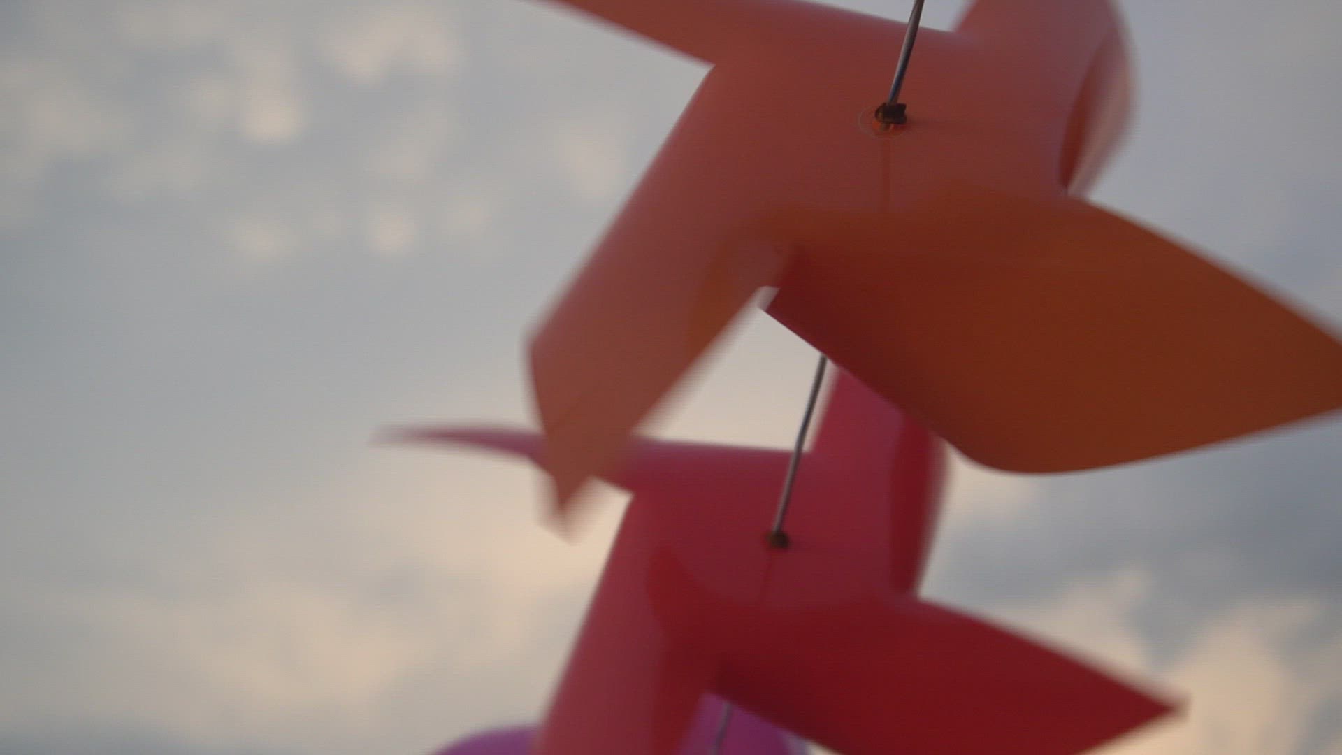 Close up wind toy 