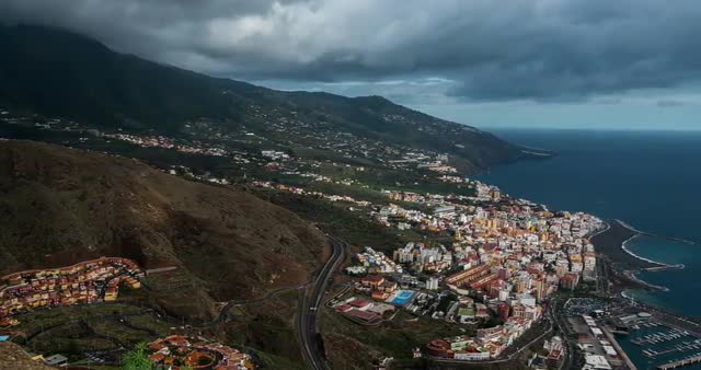 4k Time Lapse, La Palma, Santa Cruz De La Palma