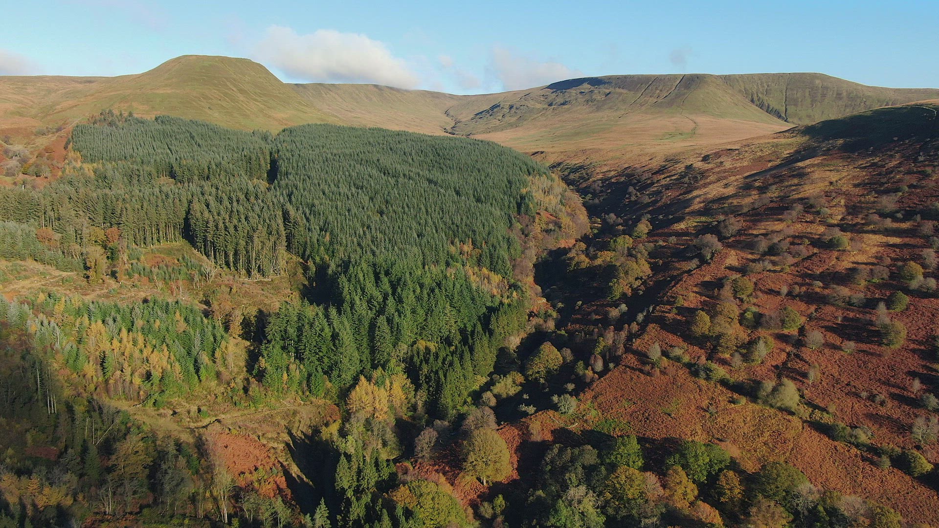 Mountain landscape, Brecon Beacons National Park, Wales, United Kingdom