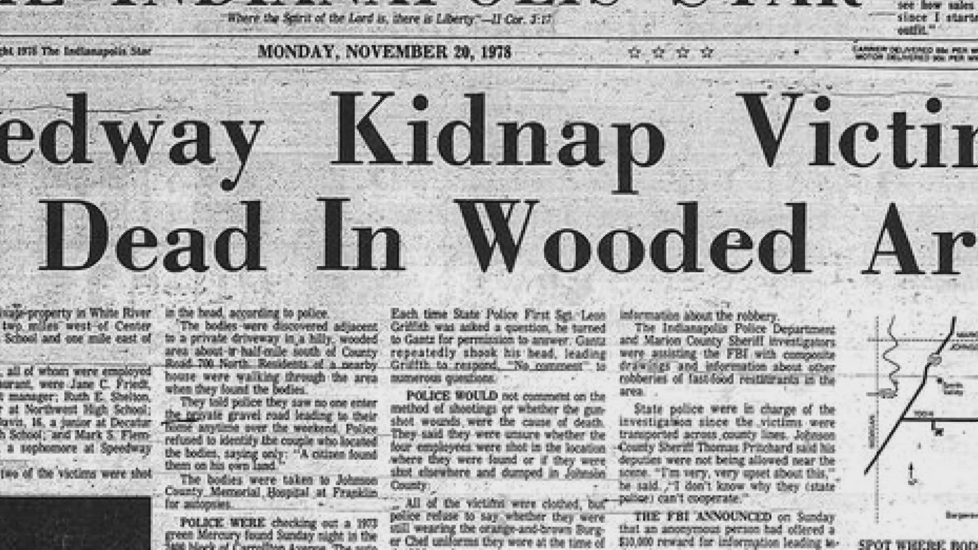 Archival Footage of the 1978 Burger Chef Murders in Speedway, In.