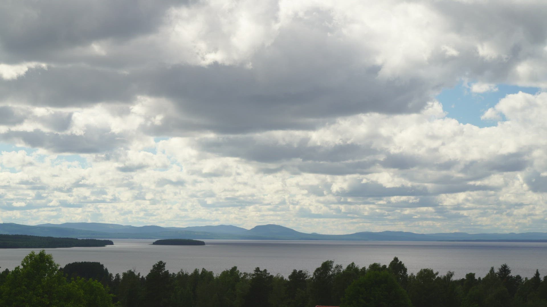 view over lake Siljan