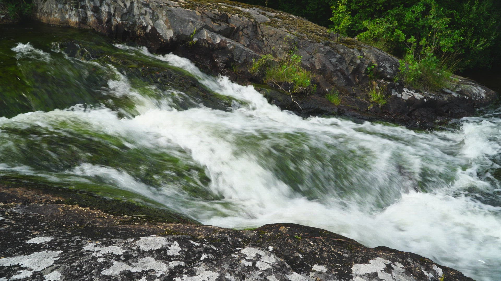 small waterfall - pan small waterfall - pan