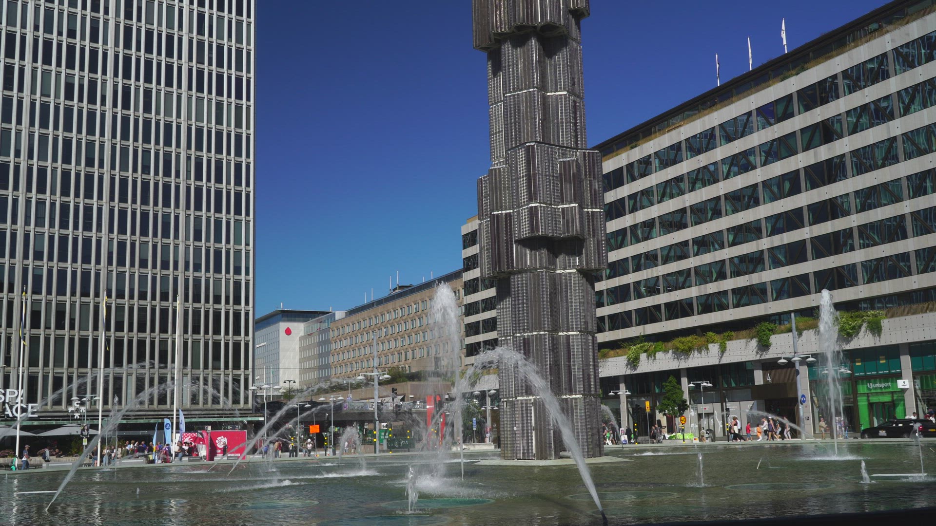 fountain at Sergels Torg in central Stockholm