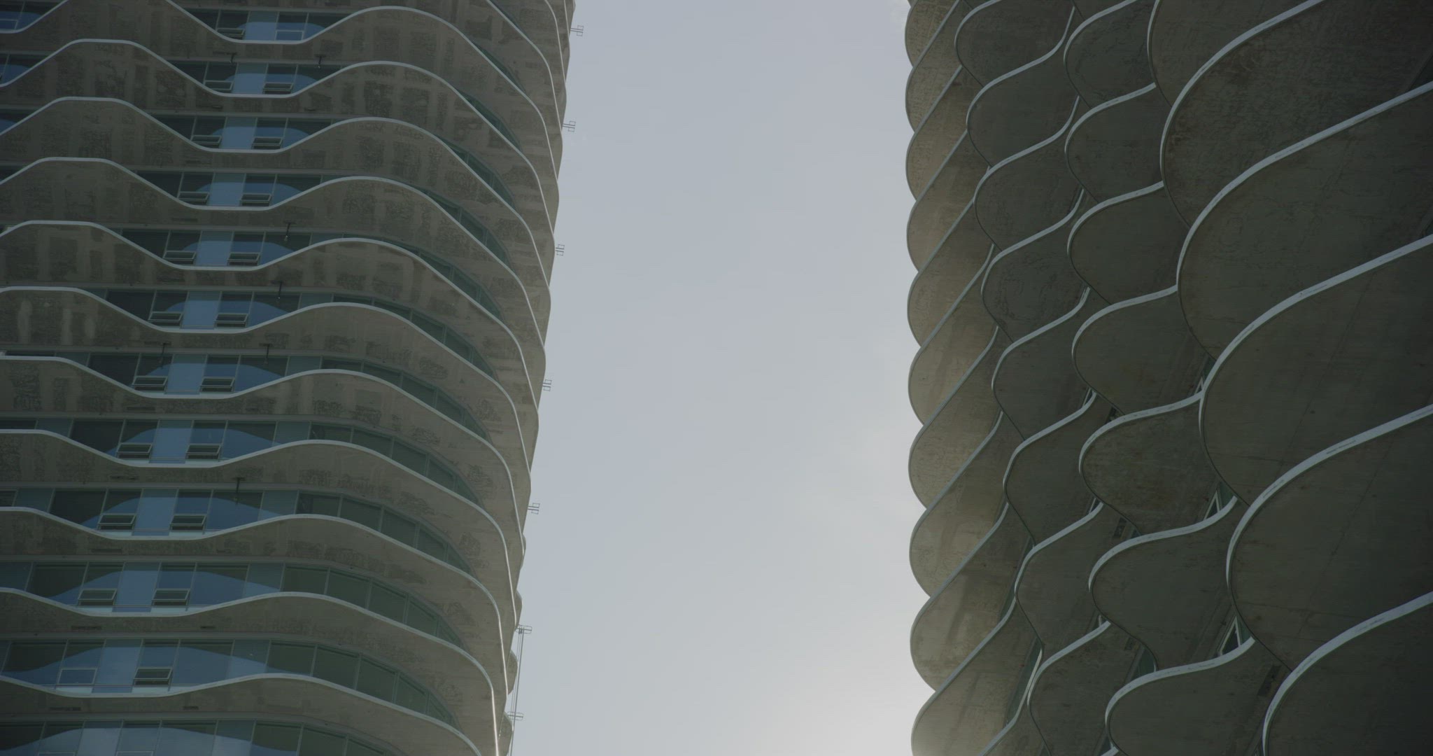 Static shot of floors of construction buildings
