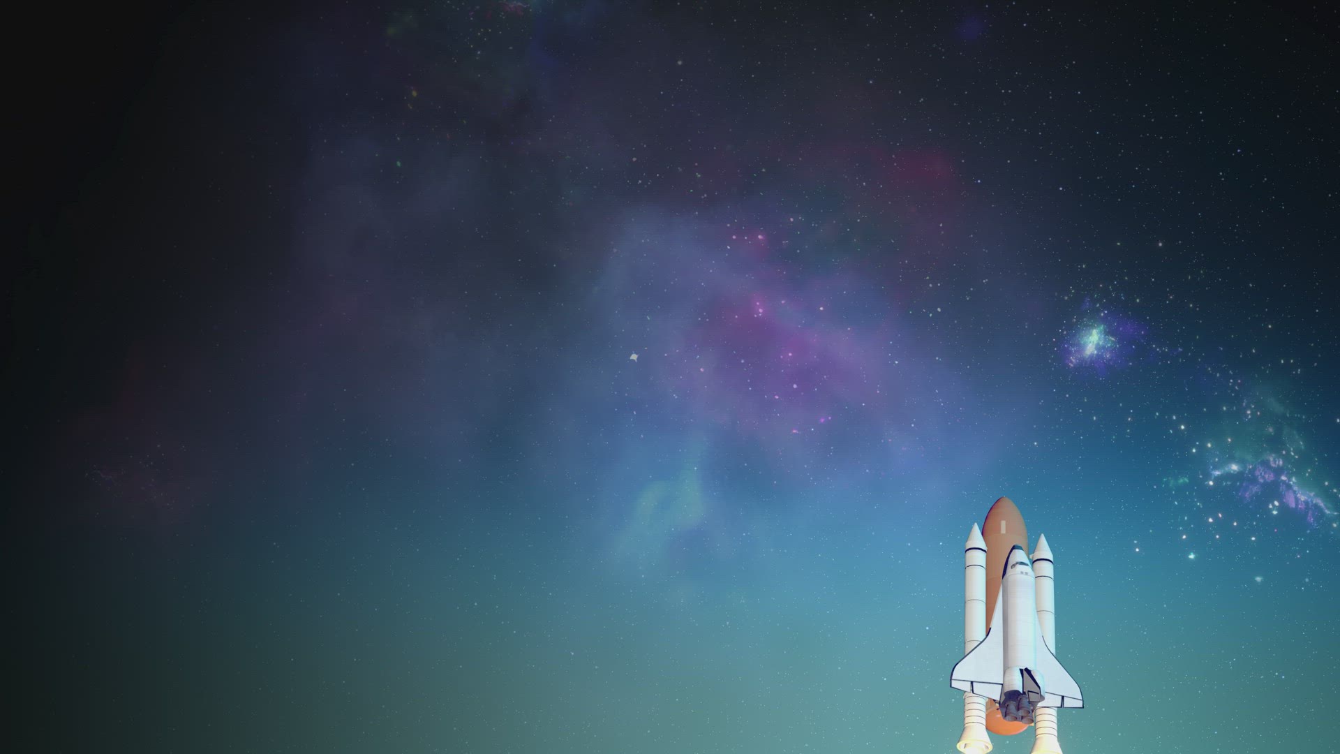 Launch of a spaceship