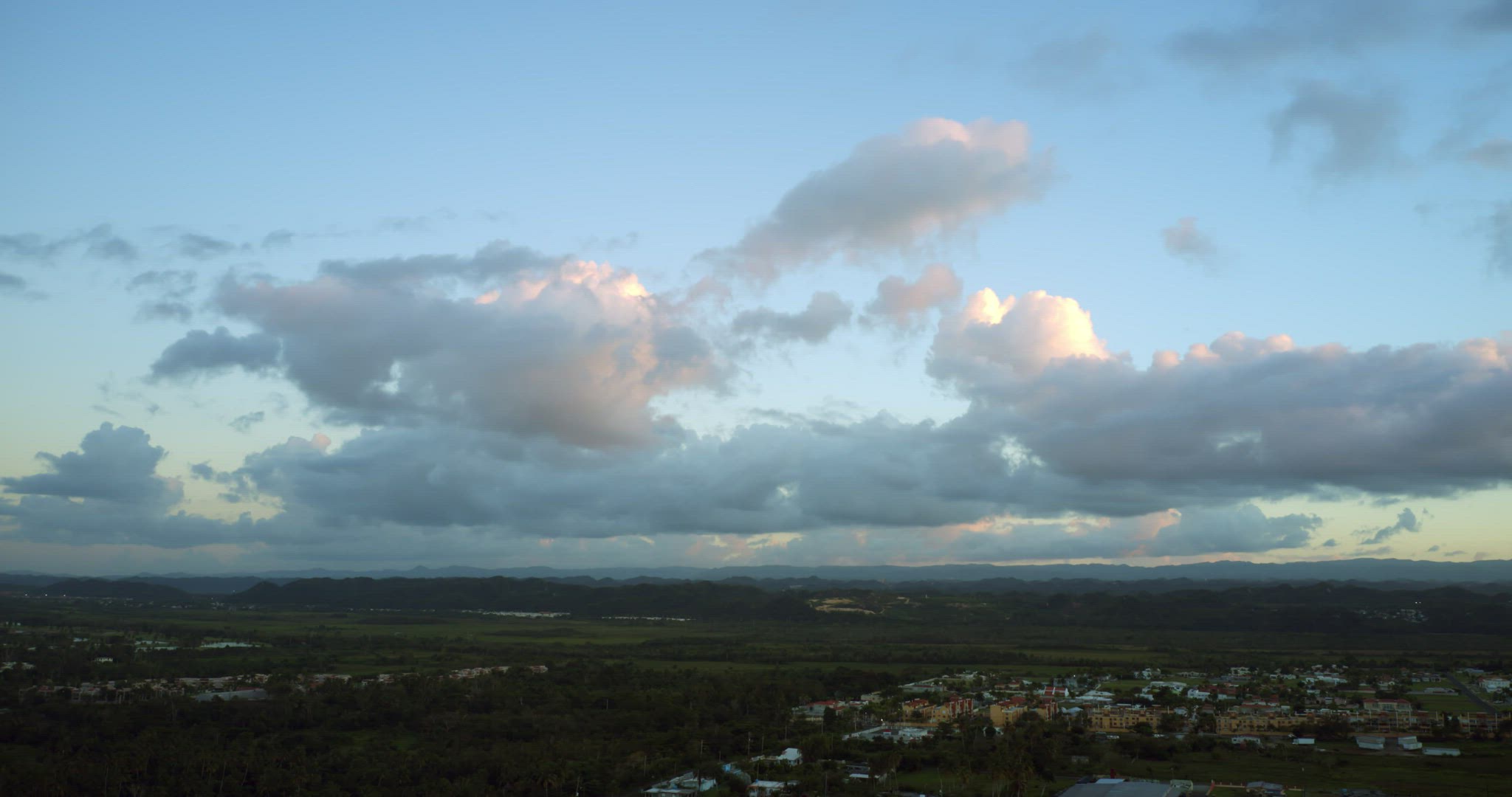 Hyperlapse sunset over the ocean in Puerto Rico.