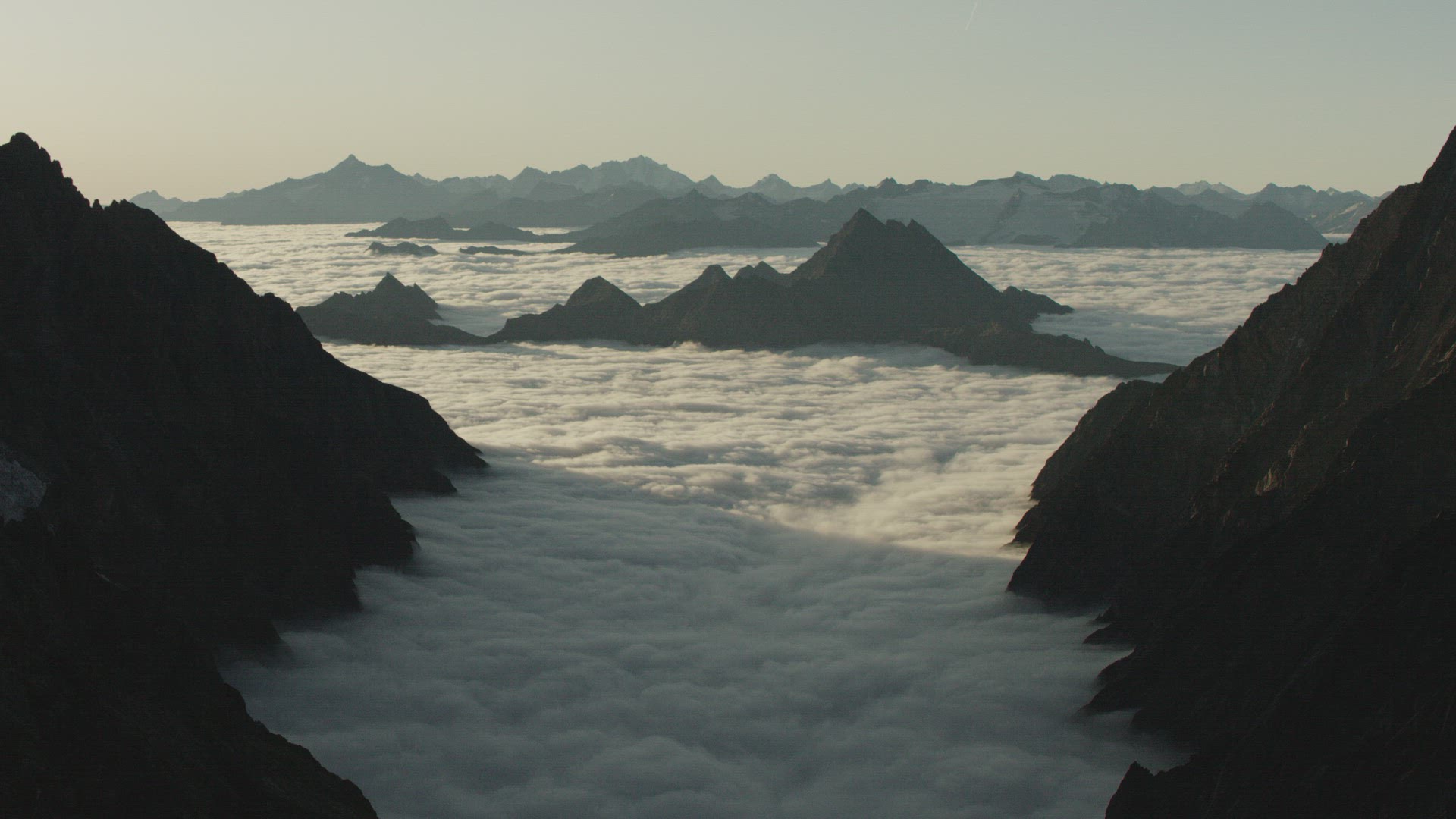 Aerial view French Alps