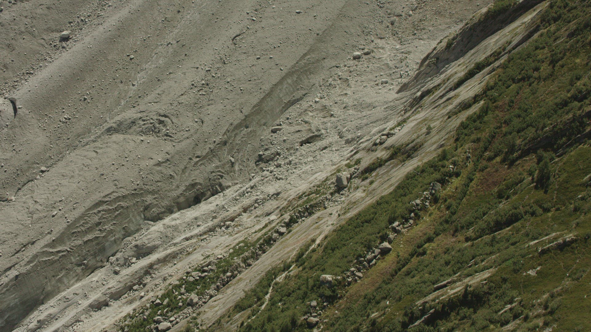 Aerial View Valley French Alps
