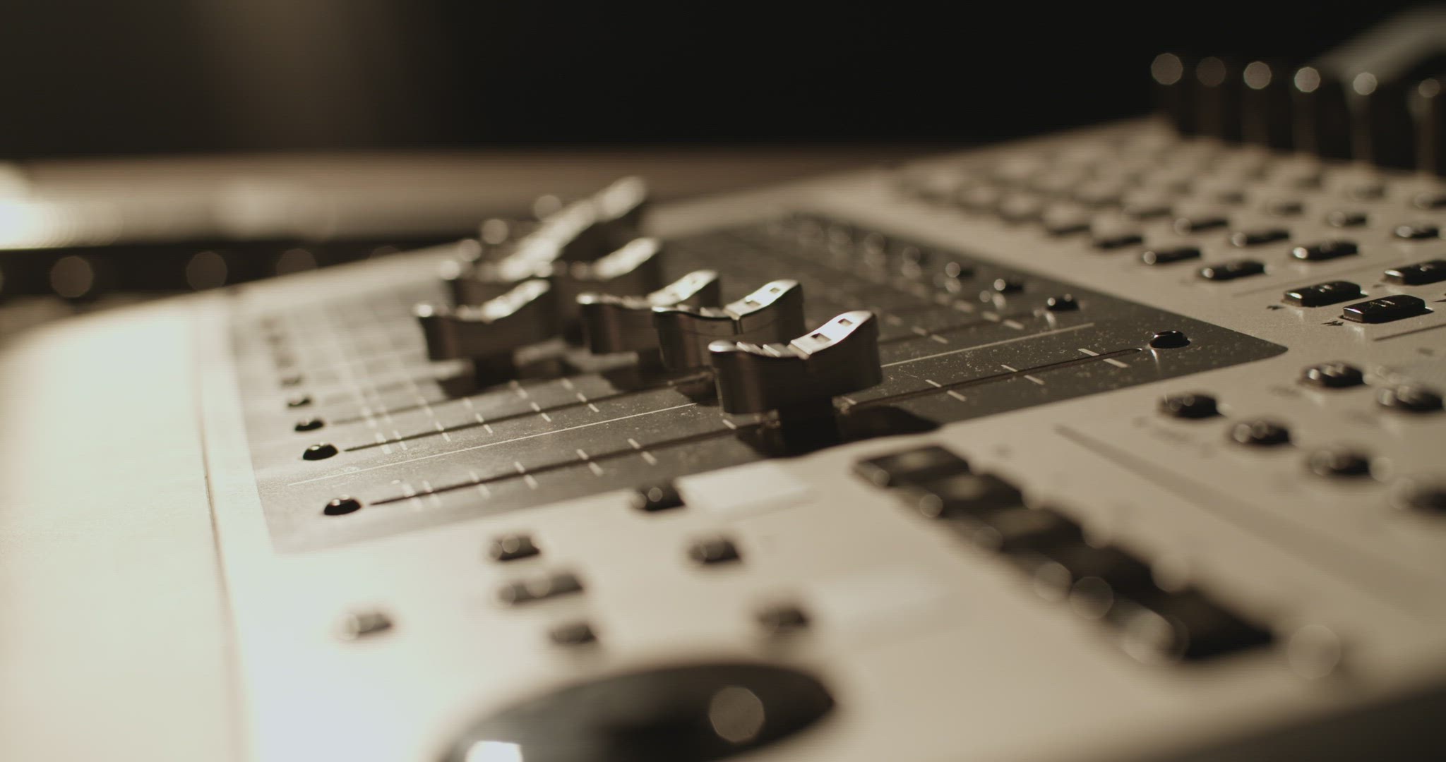 Modern mixing desk with levers