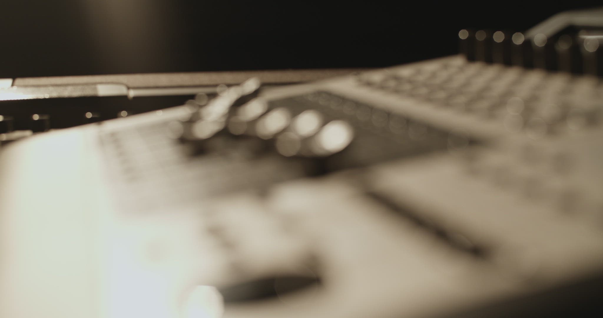 Modern mixing desk with levers