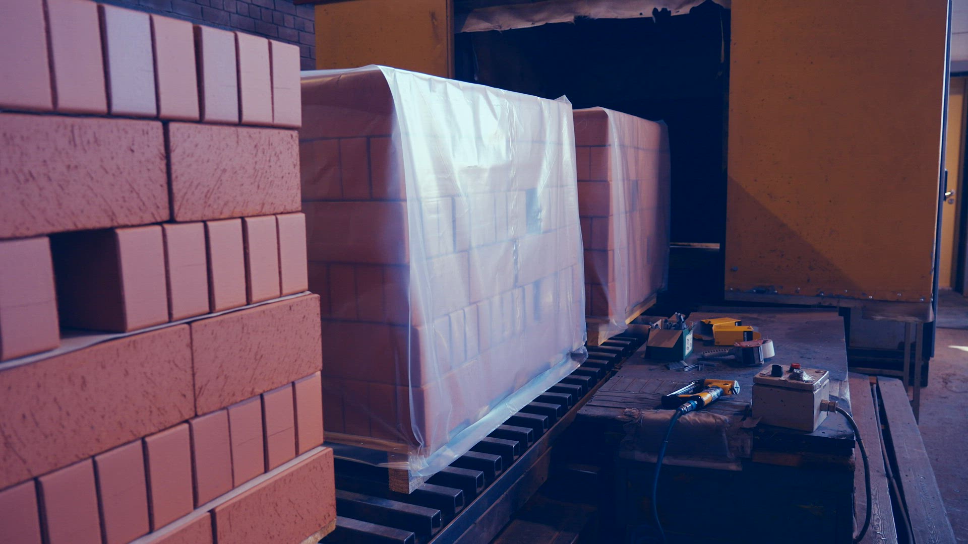 Red brick packaging process