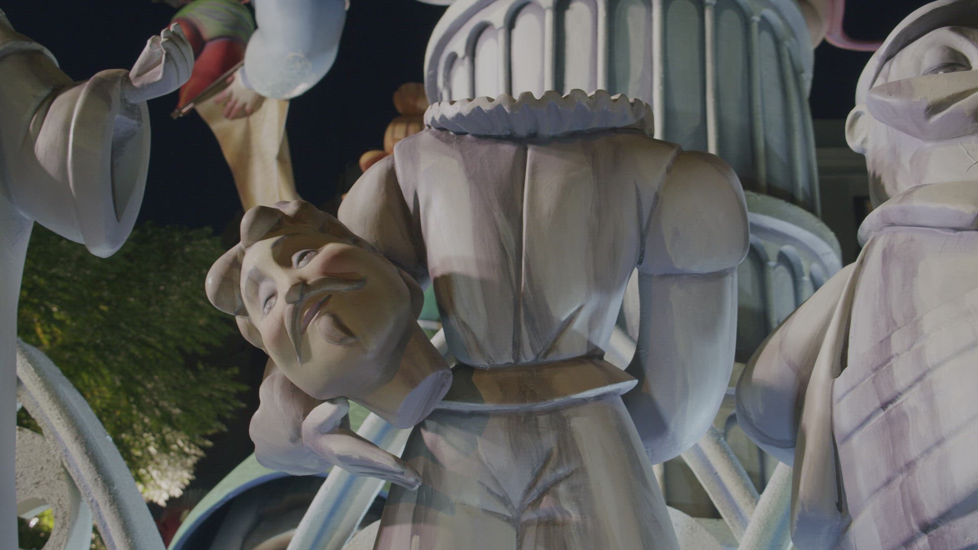 Ninot exhibition at Las Fallas festival in Valencia, Spain