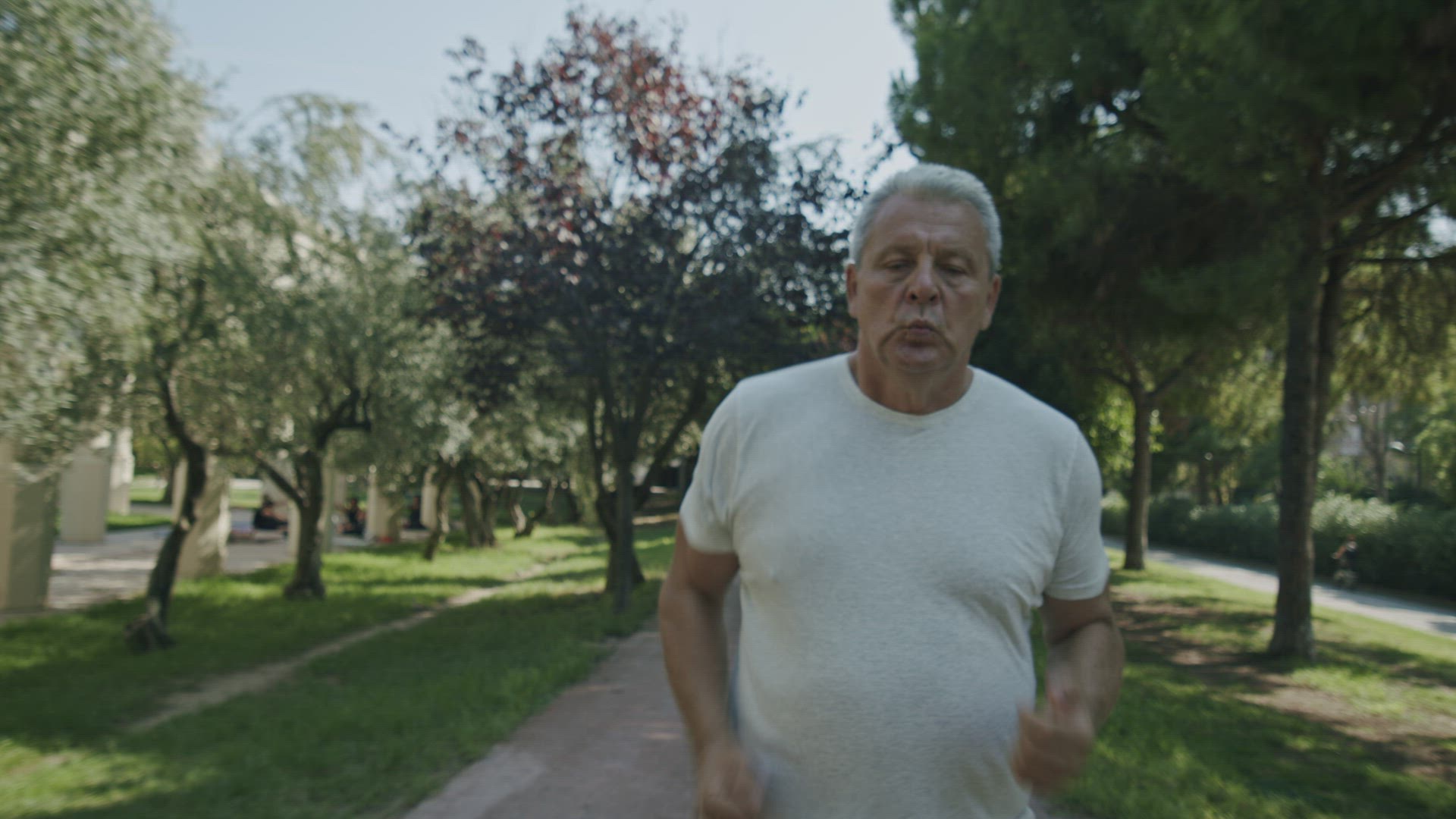 Jogger running in the park