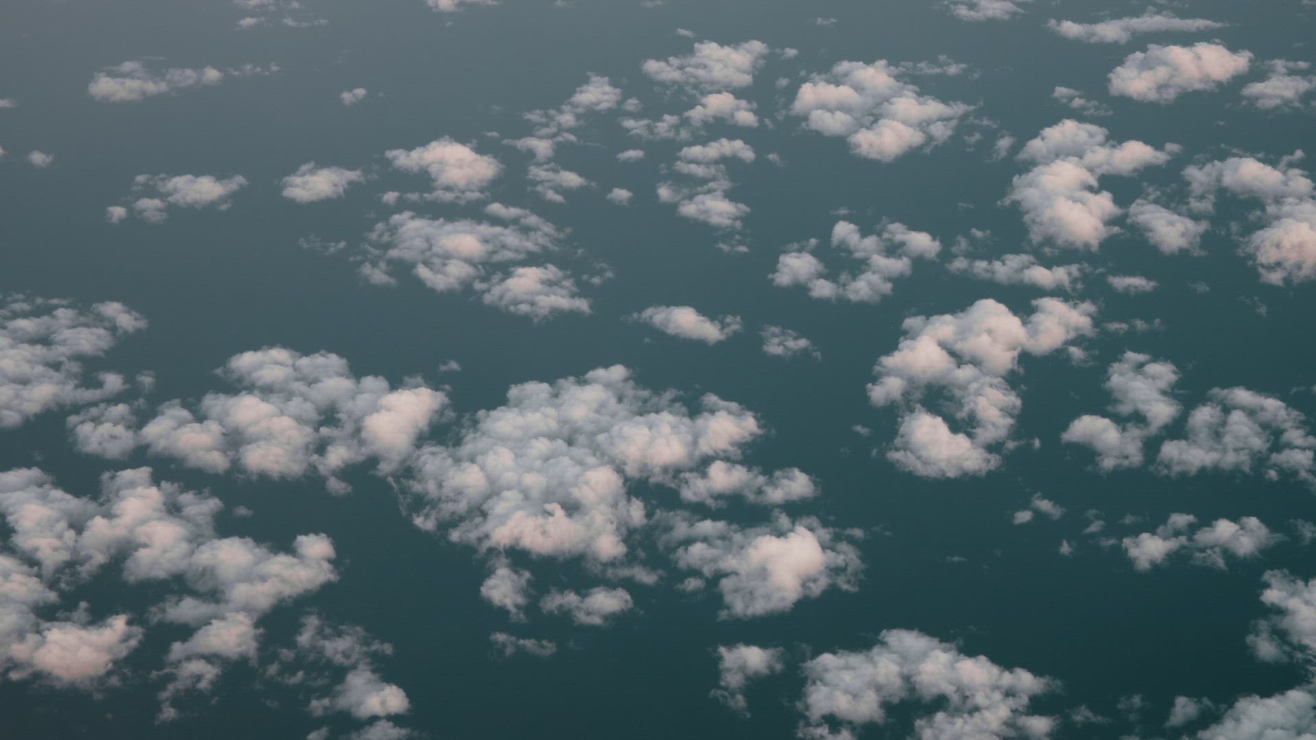 Clouds from plane