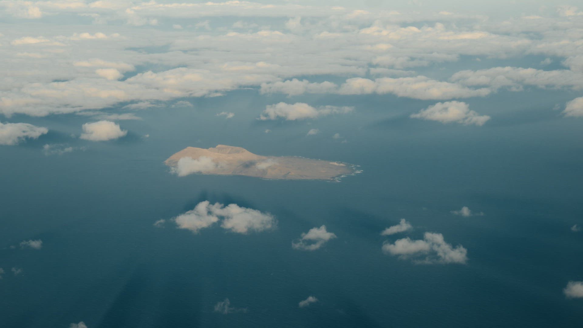 Clouds and sky, view from the plane