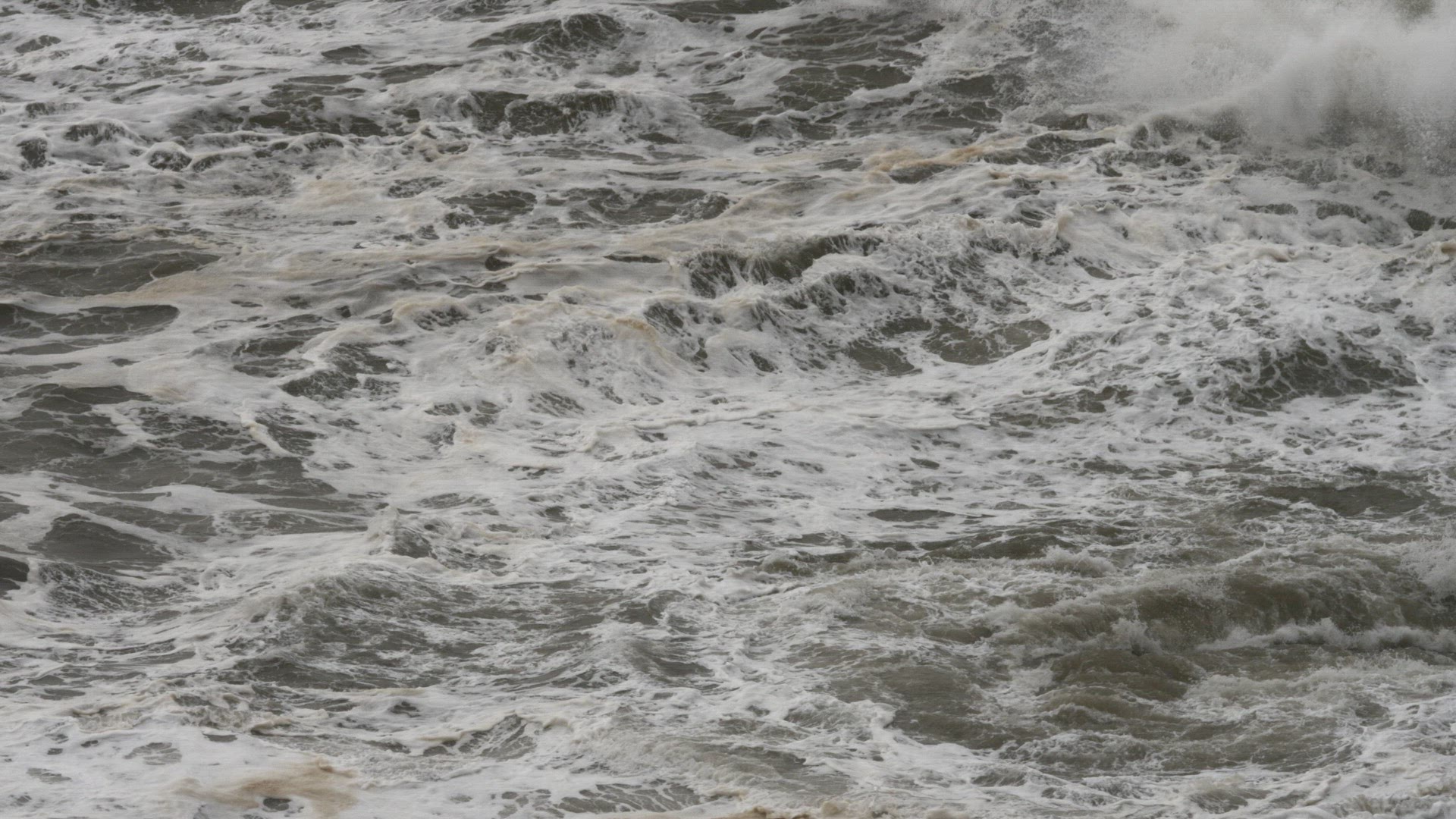 Storm waves on the ocean