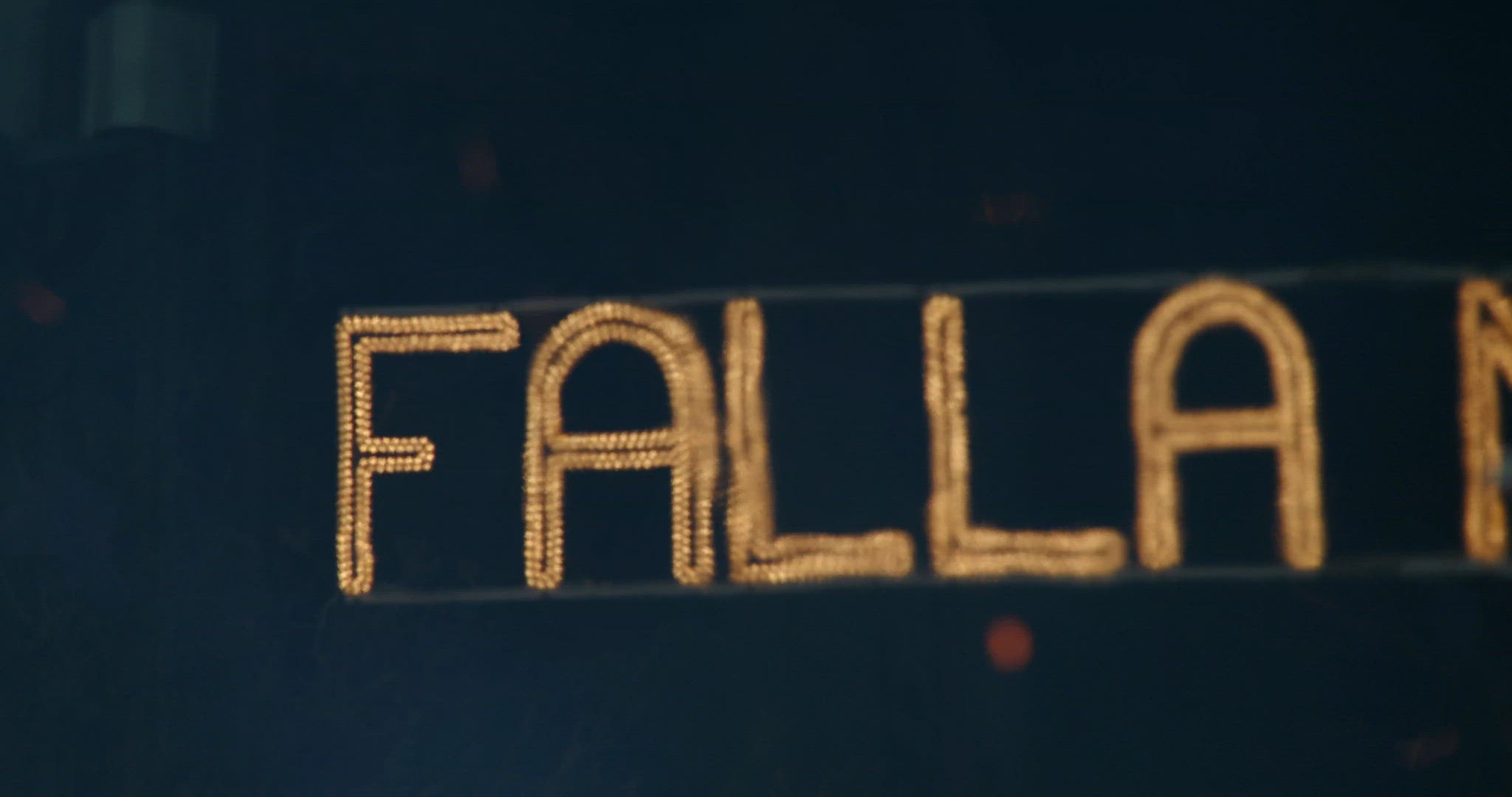 Night banner on Fallas festival with smoke and sparks from fire, Spain