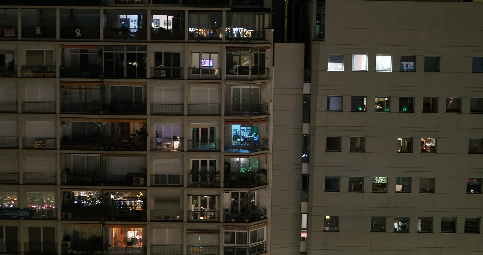 Panorama of a multi-storey building