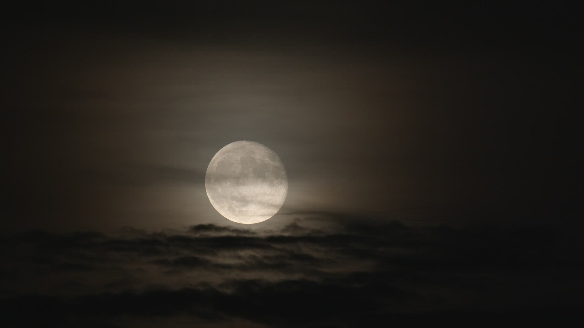Moon in the night sky