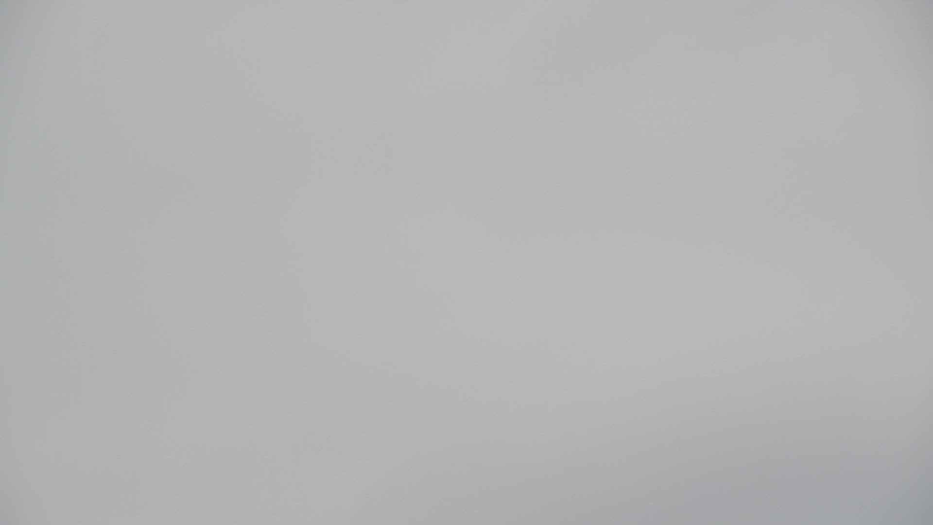 Passenger airplane is flying overhead