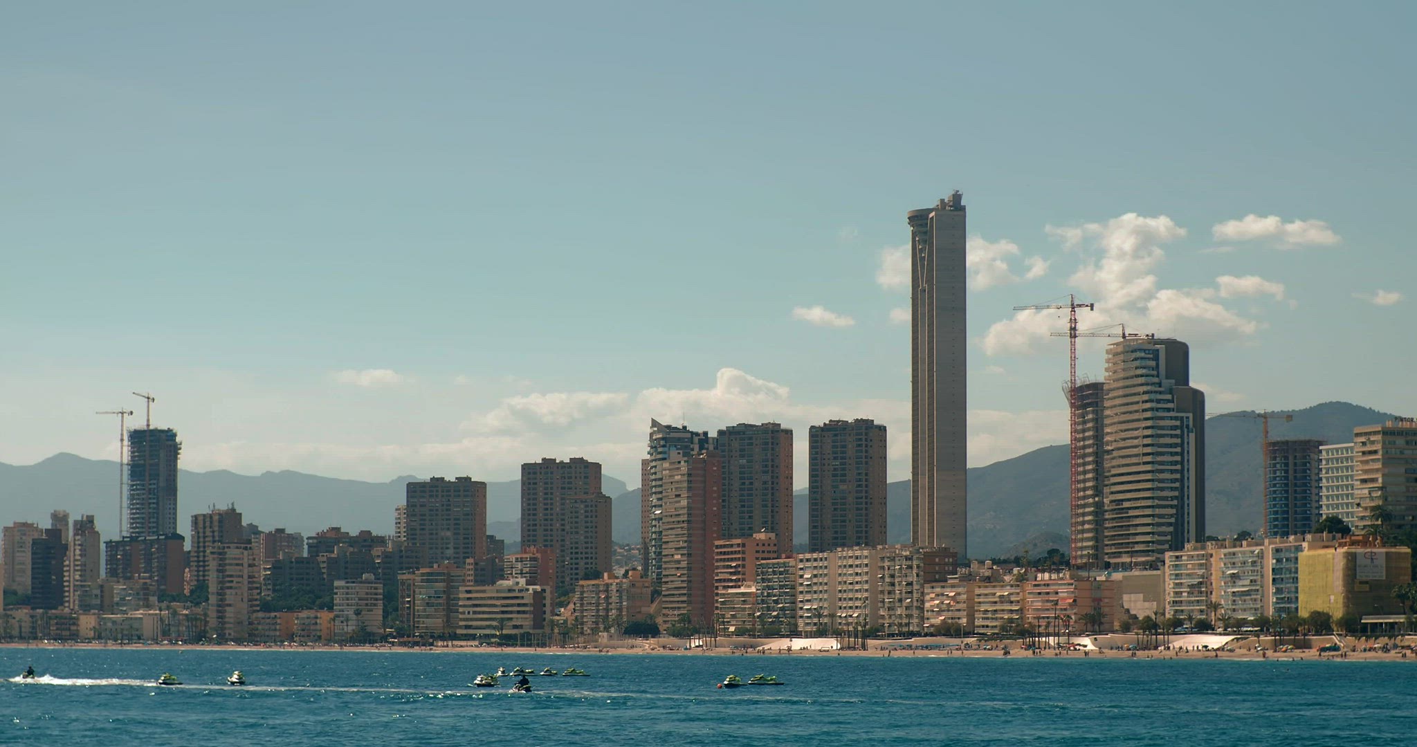 Coastline of Benidorm, Spain
