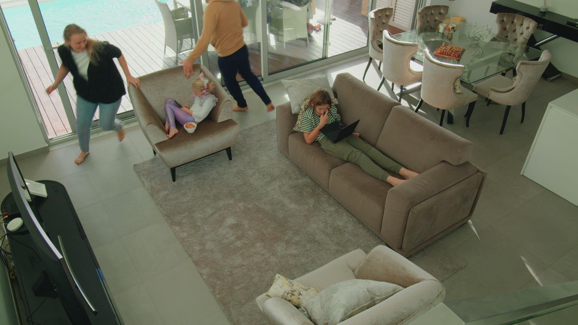 Family Fun in Spacious Living Room