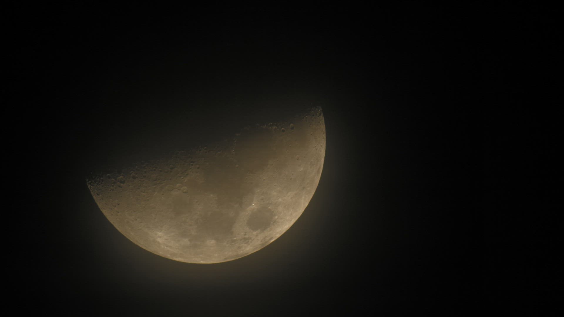 Moon behind the clouds