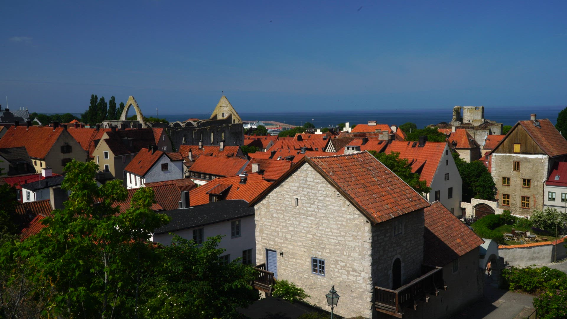 view over Visby, Gotland