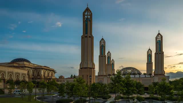 Sunset Time Lapse at a Mosque