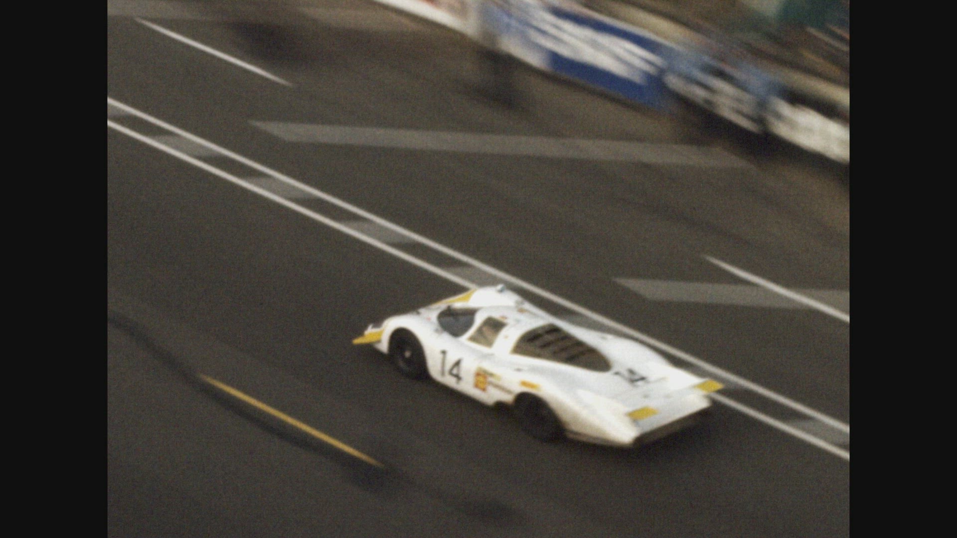 No. 14, (Porsche 917L) at racetrack (Le Mans 24 Hour Race 1969)