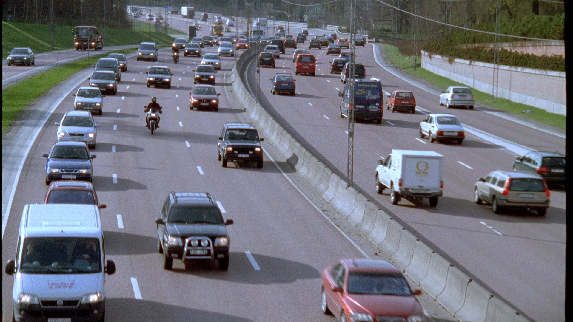 traffic - cars on highway in stockholm - haga norra