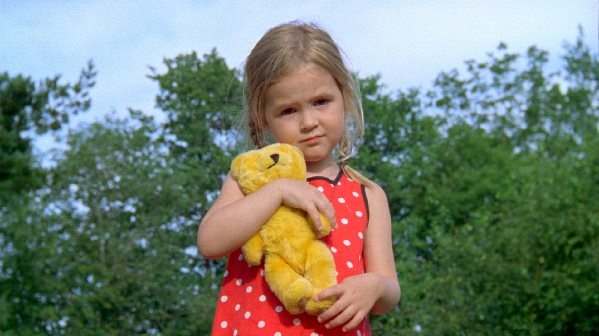 girl with teddy bear - hugging teddy bear