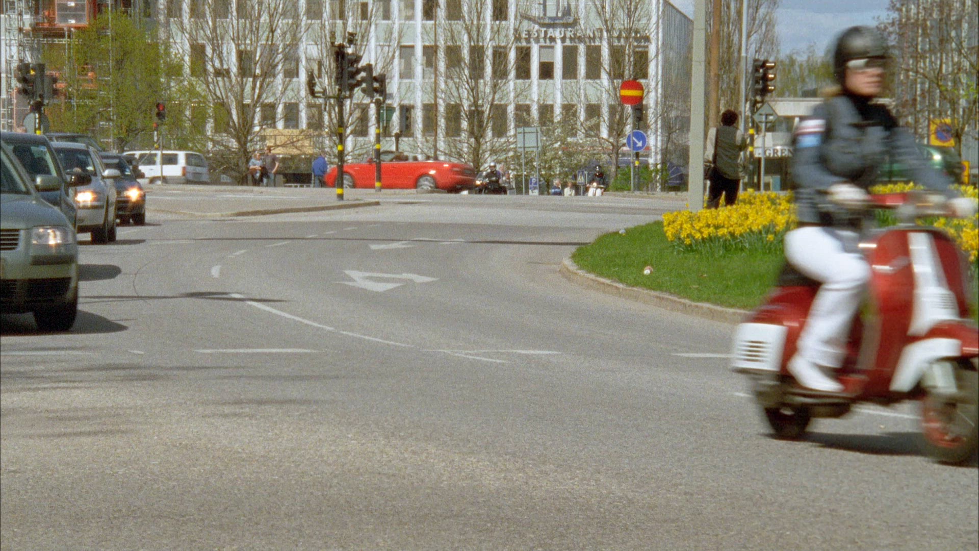 cars - traffic in central stockholm