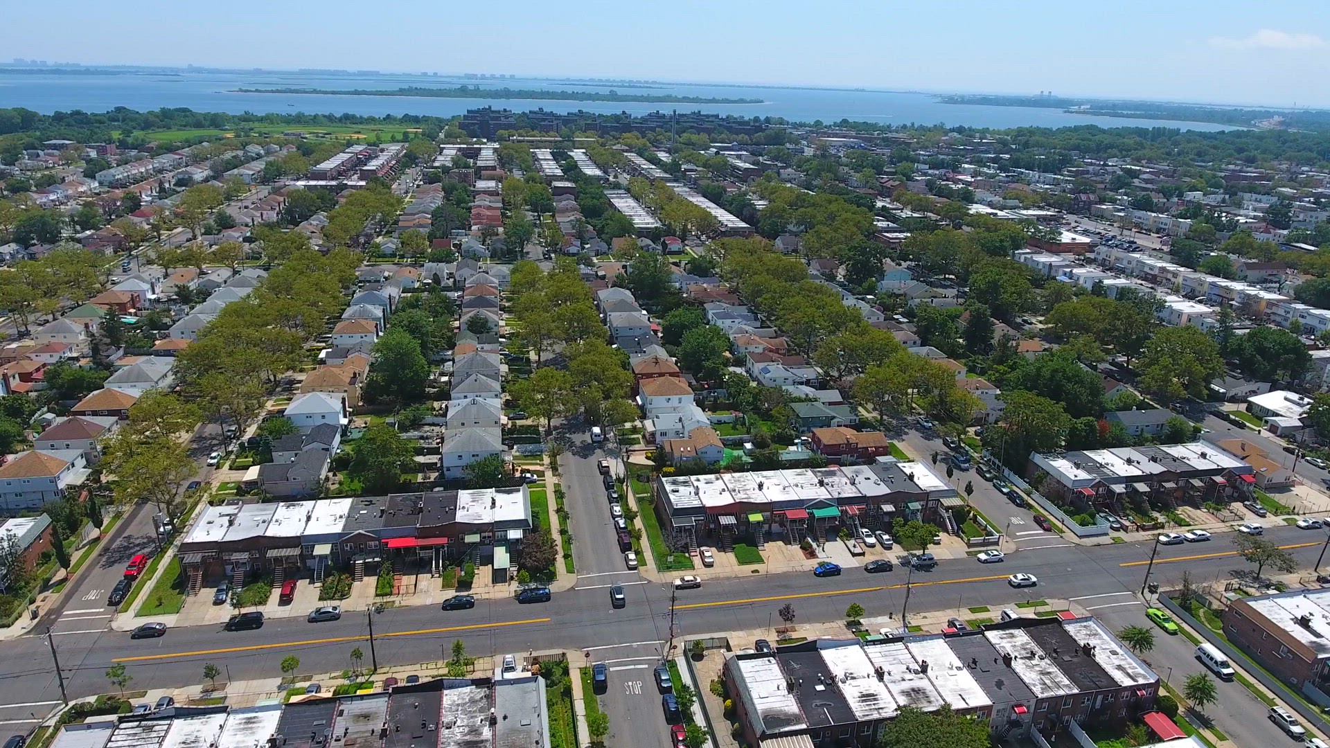 Aerial Shot of Brooklyn Neighborhood.mov