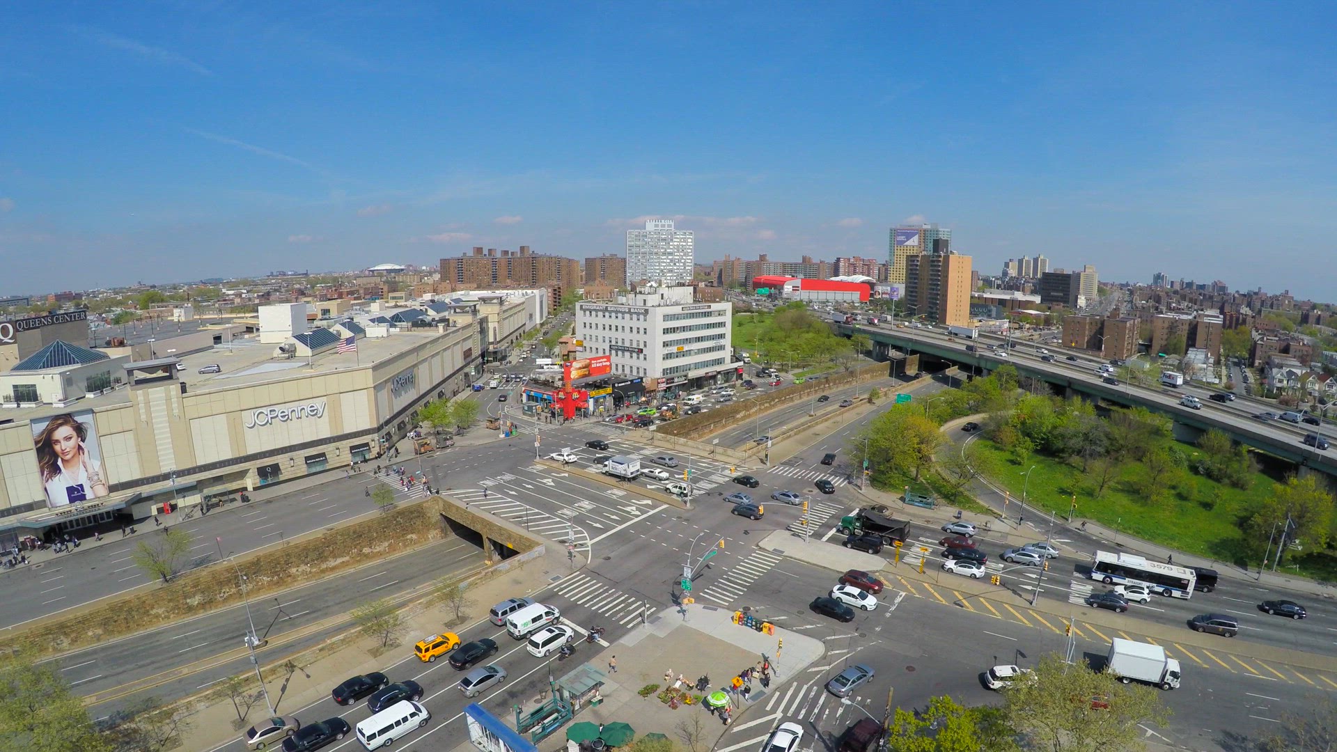 Drone Shot of Queens Mall.mov