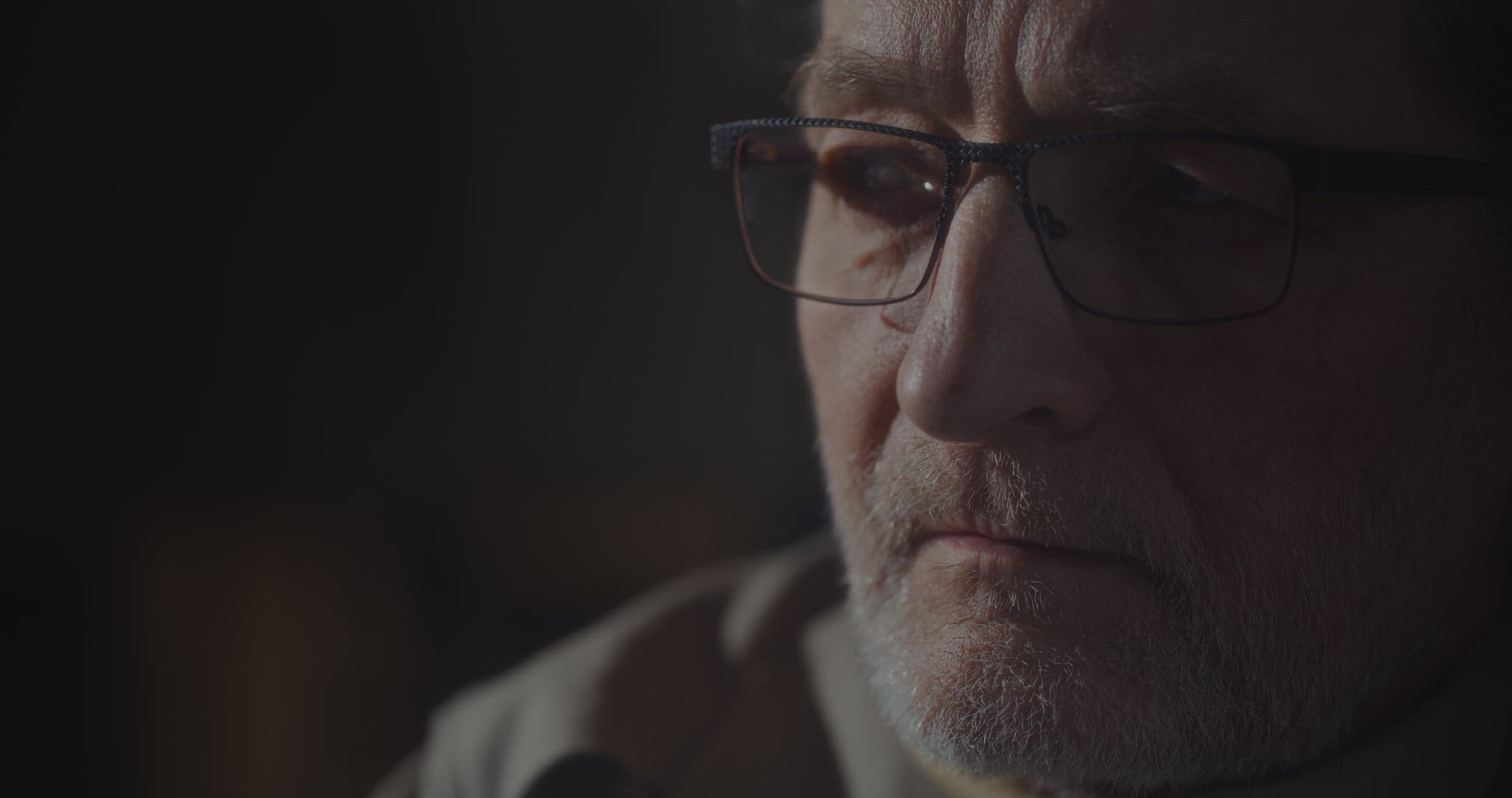 Portrait Of Classified Agent Listening to Secret Recordings