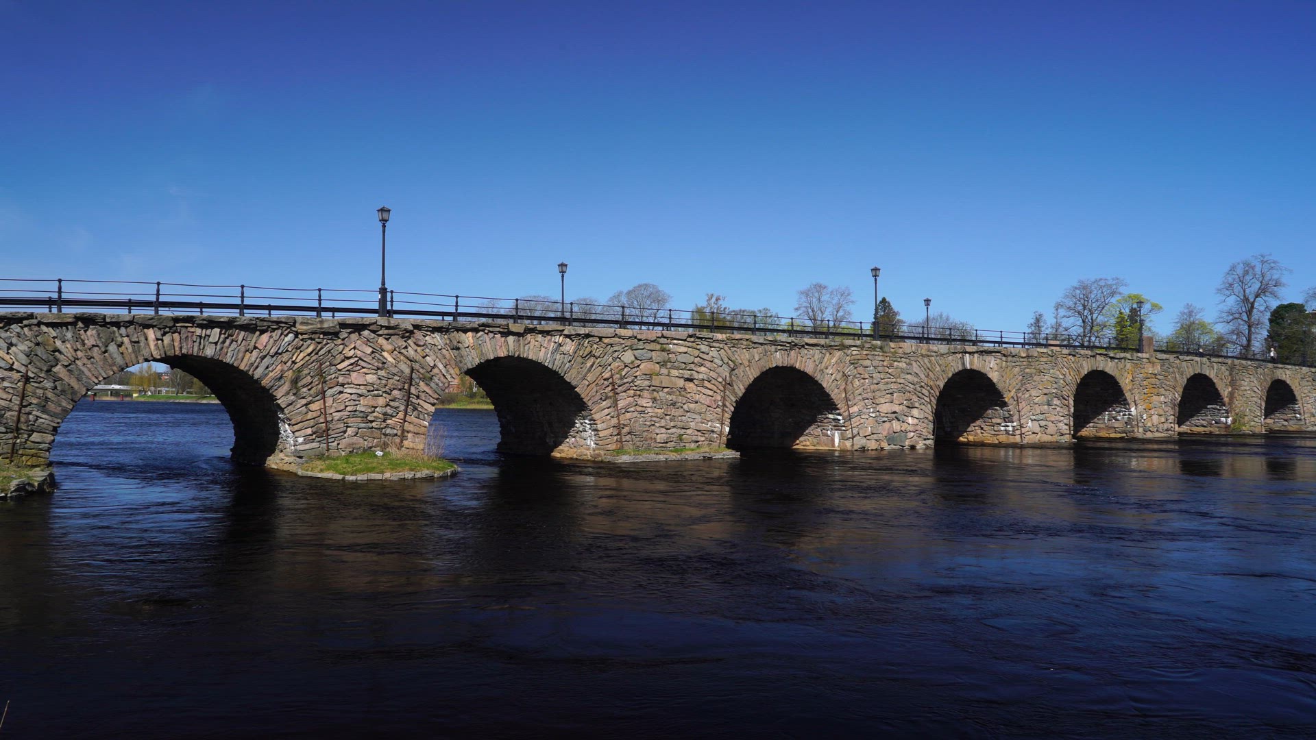 stone bridge - cyclist.MP4