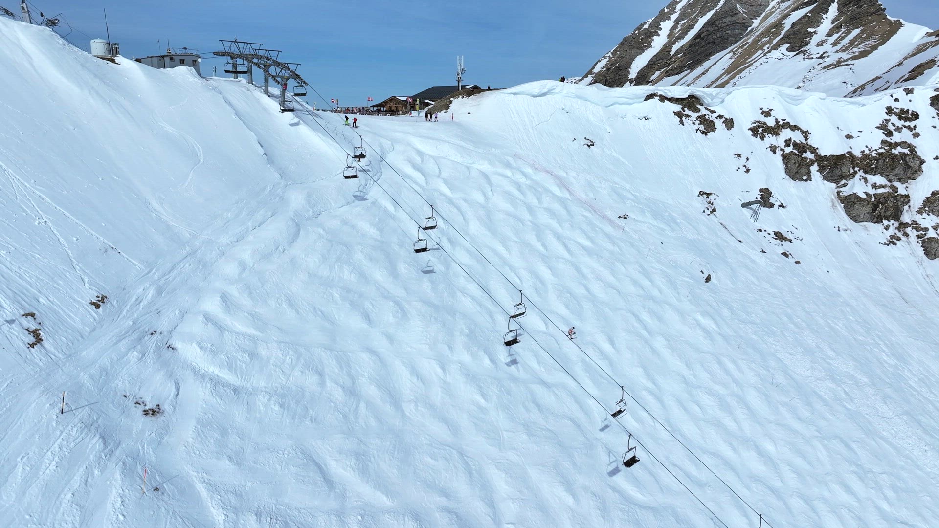The Swiss Wall A Notoriously Dangerous Ski Run Aerial View