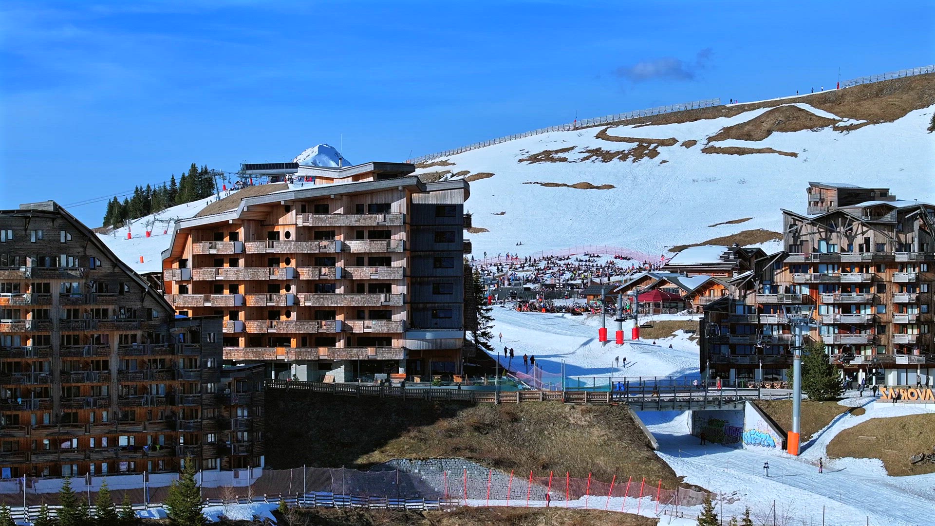 Avoriaz High in the French Alps is a Beautiful Ski in Ski Out Resort Aerial View